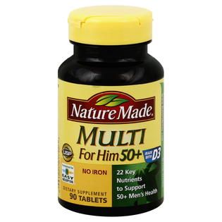 Nature Made Multi For Him, 50+, 90 tablets
