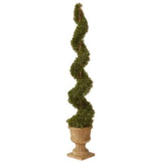 National Tree Company 60 in. Upright Juniper Artificial Spiral Tree with Decorative Urn LCYSP4 705 60