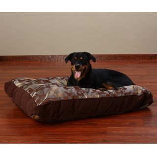 Crypton Gameboard Chestnut Dog Bed (36 x 44)
