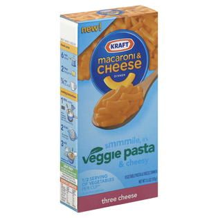 Kraft Vegetable Pasta and Cheese Dinner, Three Cheese, 5.5 oz (156 g)