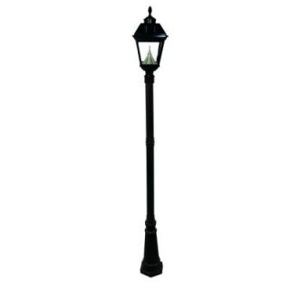 Gama Sonic Imperial Solar Black Outdoor Lamp Post GS 97S GE