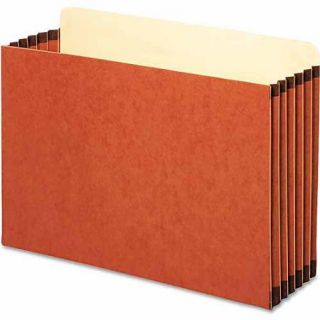Globe Weis 5 1/4'' Expansion File Cabinet Pocket, Straight, Legal, Redrope, 10/Pack