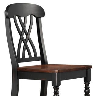 Oxford Creek  Rosie 24 Inch Black Counter Height Stool (Set of 2)