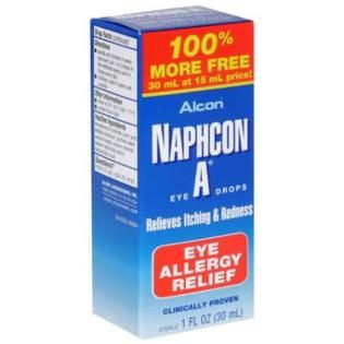 Alcon Naphcon A Eye Drops, Eye Allergy Relief, 1 fl oz (30 ml