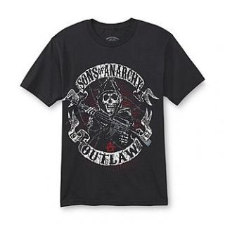 Sons of Anarchy Young Mens Graphic T Shirt   Reaper   Clothing, Shoes