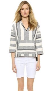 Twelfth St. by Cynthia Vincent Hooded Baja Pullover