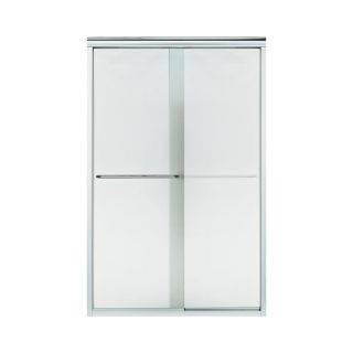 Sterling Finesse 45.75 in to 47.25 in W x 70.3125 in H Silver Sliding Shower Door
