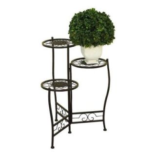 ORE International MTL 24 in. H x 18 in. W Iron Plant Stand 41331