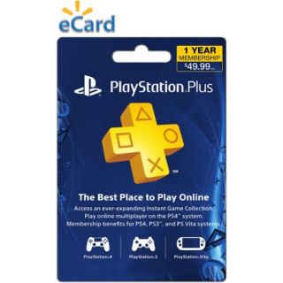 Sony PlayStation Plus 12 Month $49.99 (Email Delivery)