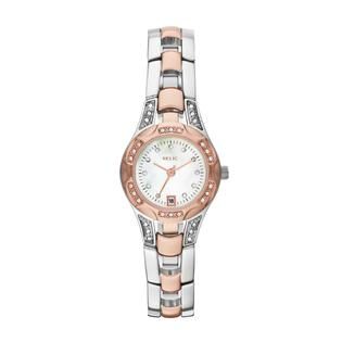 Ladies Calendar Date Watch with White Mother of Pearl Dial and Silver
