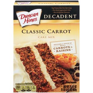 Duncan Hines Decadent Classic Carrot Cake Mix 21.41 OZ BOX   Food