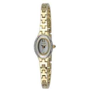 Elgin Ladies Watch w/Crystal Accent Case, Mother of Pearl Dial and GT