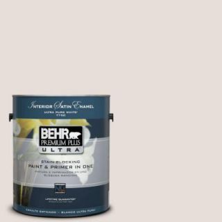BEHR Premium Plus Ultra 1 Gal. #PPU2 4 Pale Cashmere Satin Enamel Interior Paint 775001