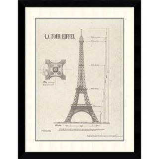 Yves Poinsot 'La Tour Eiffel' Framed Art Print 29 x 36 inch