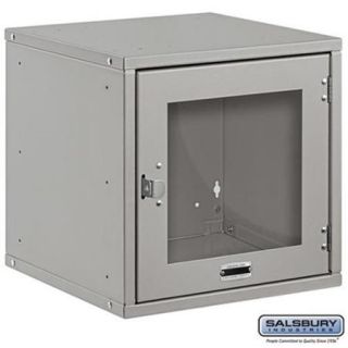 Salsbury 81015GY Modular Locker Window Door   15 Inch Cube   Gray