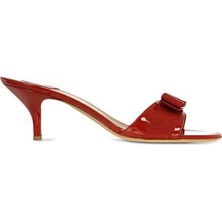 SALVATORE FERRAGAMO   Glory 1 patent leather heeled sandals