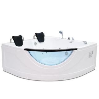Steam Planet Chelsea 4.92 ft. Heated Whirlpool Tub in White MG015H