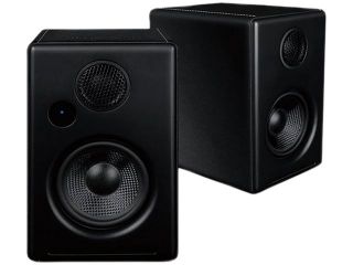 Blue Aura WS30iB Stereo Amplified Wireless Speakers in Black Pair