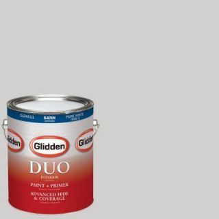 Glidden DUO 1 gal. #HDGCN57U Wisdom Grey Satin Latex Interior Paint with Primer HDGCN57U 01SA