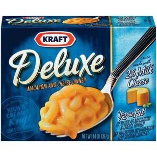 Kraft Dinners: Deluxe w/Original Cheddar Cheese Sauce 2% Milk Macaroni & Cheese Dinner, 14 oz