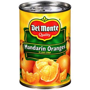 Del Monte In Light Syrup Mandarin Oranges 15 OZ PULL TOP CAN   Food
