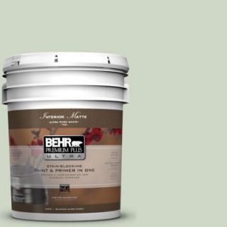 BEHR Premium Plus Ultra 5 gal. #S390 2 Spring Valley Matte Interior Paint 175005