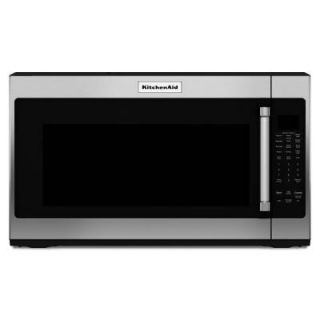 KitchenAid 30 in. 2.0 cu. ft. Over the Range Microwave in Stainless Steel with Sensor Cooking KMHS120ESS