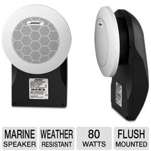 Bose 131 Marine Speakers   80 Watts Total, Weather Resistant, White, Pair