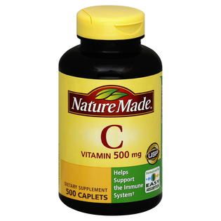 Nature Made Vitamin C, 500 mg, Caplets, 500 caplets   Health