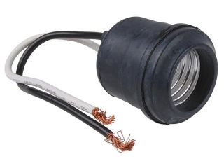 660 Watt 250 Volt, Incandescent Rubber Pigtail Type Lampholder Lamp Holder, Medium Base