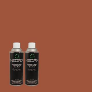 Hedrix 11 oz. Match of 330 Redwood Semi Gloss Custom Spray Paint (2 Pack) SG02 330