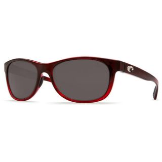 Costa Del Mar Prop Sunglasses   Pomegranate Fade Frame with Gray 580P Lens 776107