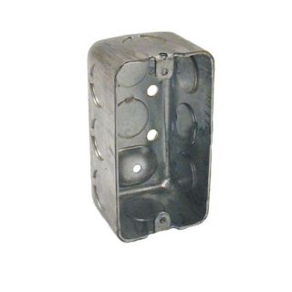 Raco 1 Gang Gray Metal Interior New Work/Old Work Standard Handy Celing/Wall Electrical Box