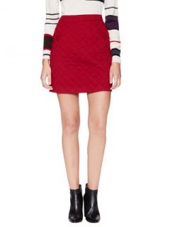 Quilted Mini Skirt with Pockets by Love Moschino