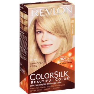 Revlon Colorsilk Beautiful Color Permanent Hair Color, 81 Light Blonde
