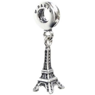 Queenberry Sterling Silver Paris Eiffel Tower Dangle European Bead