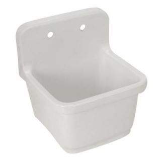 KOHLER Sudbury Wall Mount Vitreous China 22x20x9.25 Service Sink in White DISCONTINUED K 6650 0