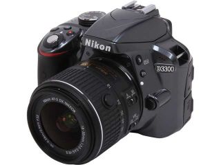 Nikon D3300 1534 Gray 24.2 MP Digital SLR Camera with 18 55mm VR Lens