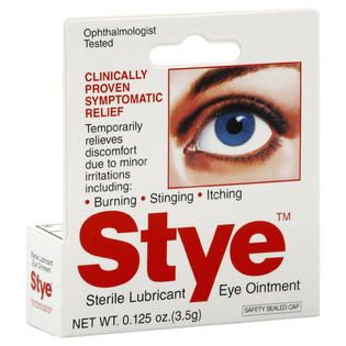 Stye Eye Ointment, Sterile Lubricant, 0.125 oz (3.5 g)   Health
