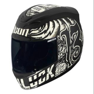 Icon Airmada Hard Luck Helmet Black Rubatone 3XL