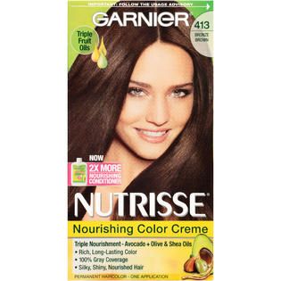 Garnier 413 Bronze Brown Nourishing Color Creme 1 KT BOX   Beauty