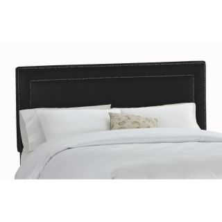 Skyline Furniture Wellington Black Twin Microsuede Headboard