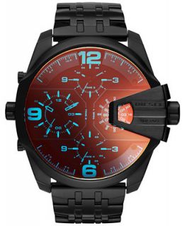 Diesel Mens Chronograph Uberchief Black Ion Plated Stainless Steel