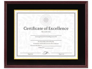 DAX Hardwood Document/Certificate Frame 11 X 14, Mahogany 1511TB