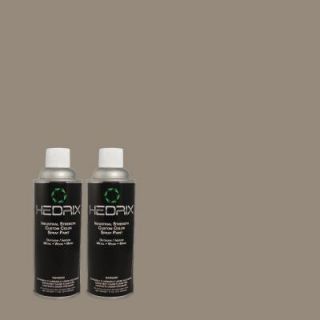 Hedrix 11 oz. Match of 801 Natural Slate Flat Custom Spray Paint (2 Pack) F02 801