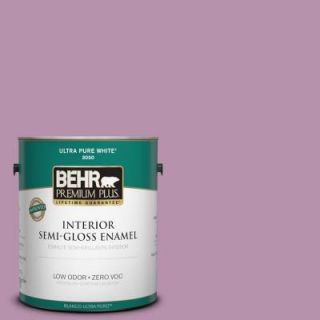 BEHR Premium Plus 1 gal. #680D 5 Bed of Roses Zero VOC Semi Gloss Enamel Interior Paint 340001