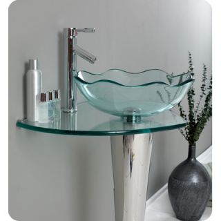 Fresca Vetro 24 Single Netto Modern Bathroom Vanity Set with Mirror