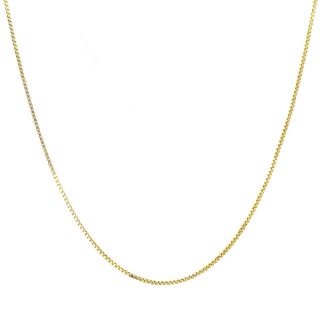 Sterling Essentials 14k Gold over Silver Box Chain