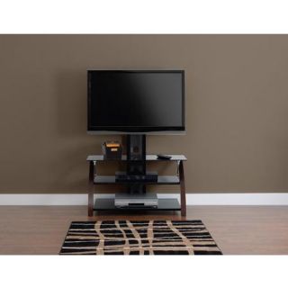 Boulevard Glass and Wood Rich Espresso TV Stand for TVs up to 42"