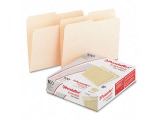 Pendaflex Essentials 752 1/2 File Folders  1/2 Cut  Top Tab  Letter  Manila  100/Box